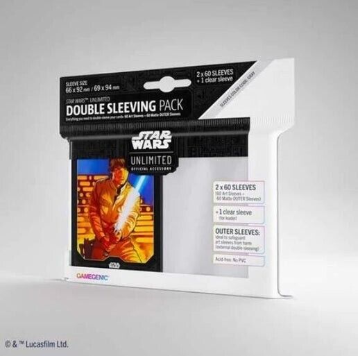 Gamegenic Star Wars Unlimited Double Sleeving Pack Luke