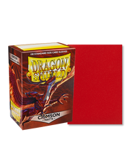 Matte Standard Size Sleeves 100 Crimson