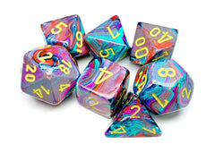 Chessex - Festive Polyhedral 7 Dice Set - Mosaic Yellow