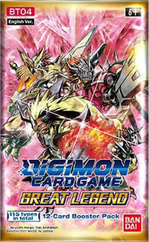 Digimon: Great Legend BT04 Booster Pack