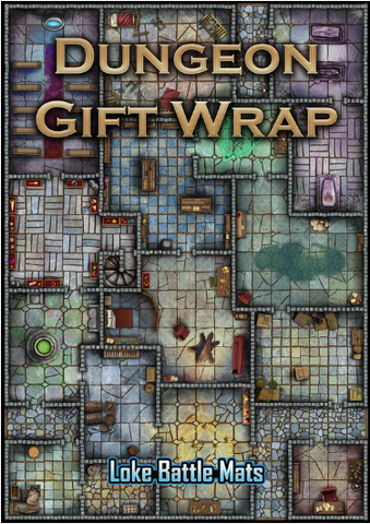 Dungeon Gift Wrap D&D Wrapping paper