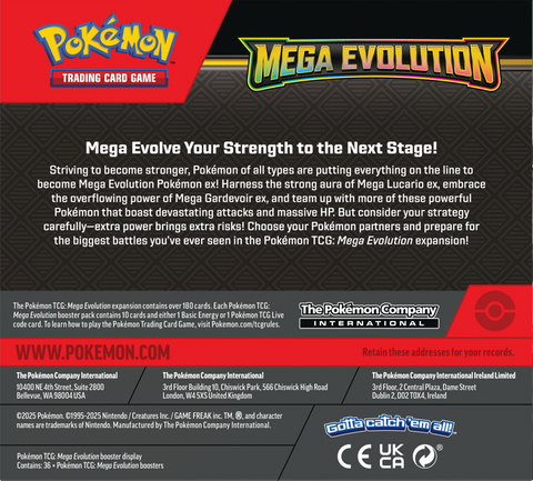Pokemon Mega Evolution Booster Box Pre Order