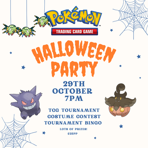 Pokemon TCG Halloween party SURGING SPARKS PRE RELEASE Tournament 29th Oct 7pm