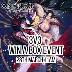 One Piece 3 vs 3. Win a box event 28th March 11 am