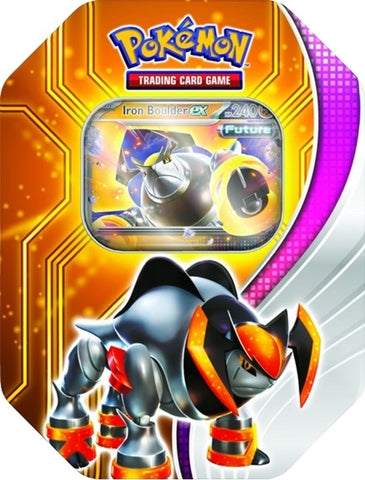 Pokemon TCG: Paradox Destinies Tin iron boulder EX