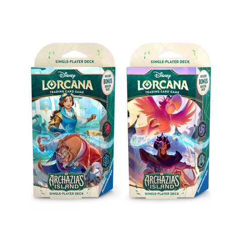 Disney Lorcana Set 7 Archazias Island Starter Deck - Amethyst & Steel (Iago & Jafar)