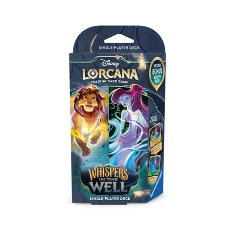 Lorcana Set 10 Whispers in the Well Starter Deck - Simba + Megara pre order