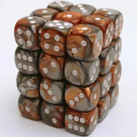 Chessex - 12mm D6 Dice Block - Copper &