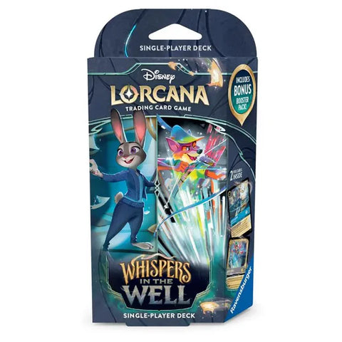 Lorcana Set 10 Whispers in the Well Starter Deck - Judy Hops + Robin Hood pre order