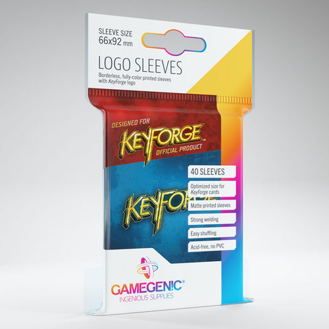 Keyforge Logo Sleeves Blue (40)